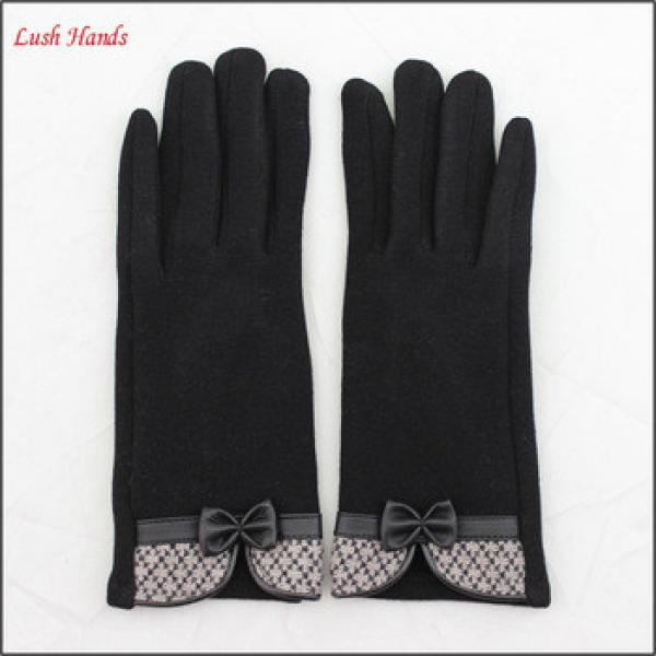 New ladies winter warm black glove ladies wool winter warm touch screen #1 image